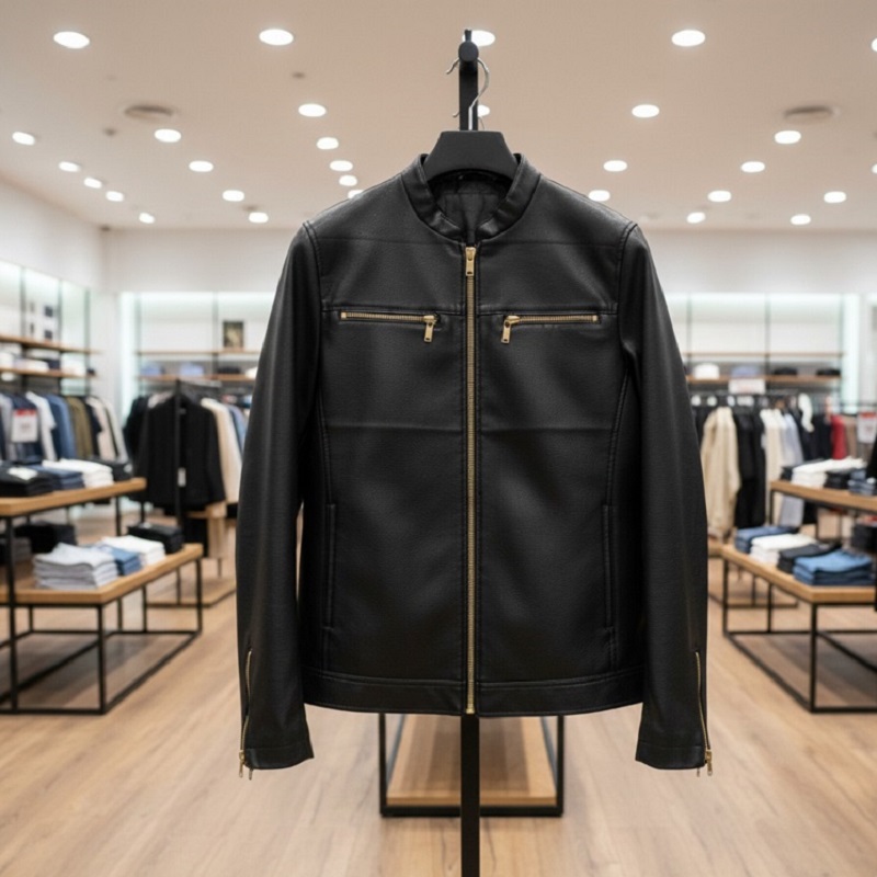 کاپشن چرم مردانه مدل SERGIO