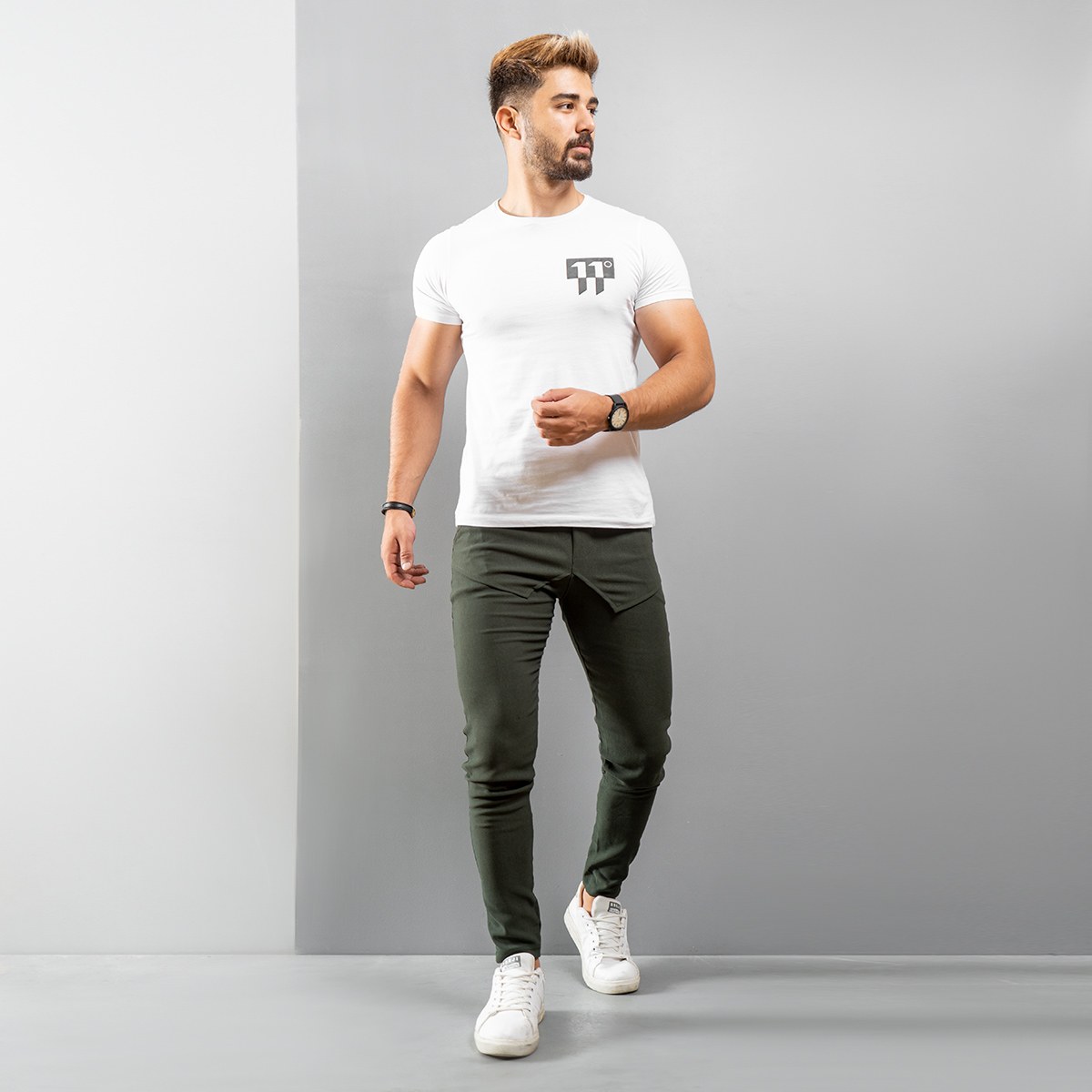 شلوار اسلش جیب دوبل مردانه سبز مدل Nambi