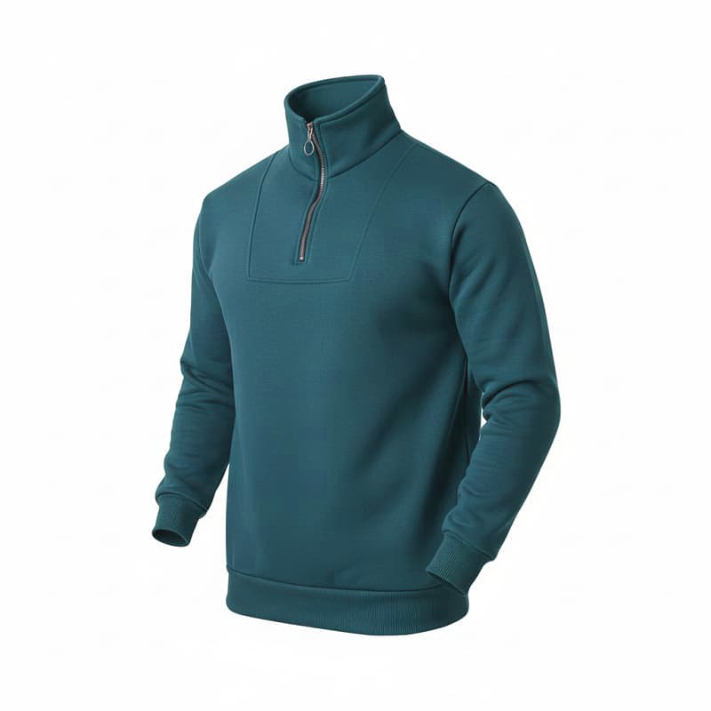 دورس مردانه نیم زیپ مدل Behbod-سبز