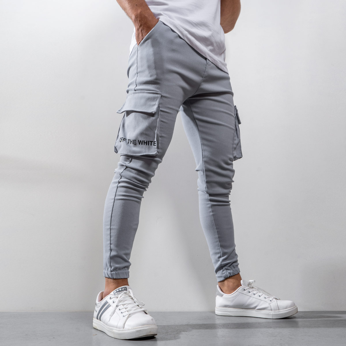 شلوار اسلش طوسی مردانه مدل Sameri