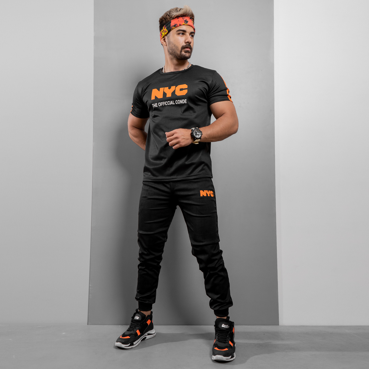 ست تیشرت شلوار NYCمردانه مدلRonin