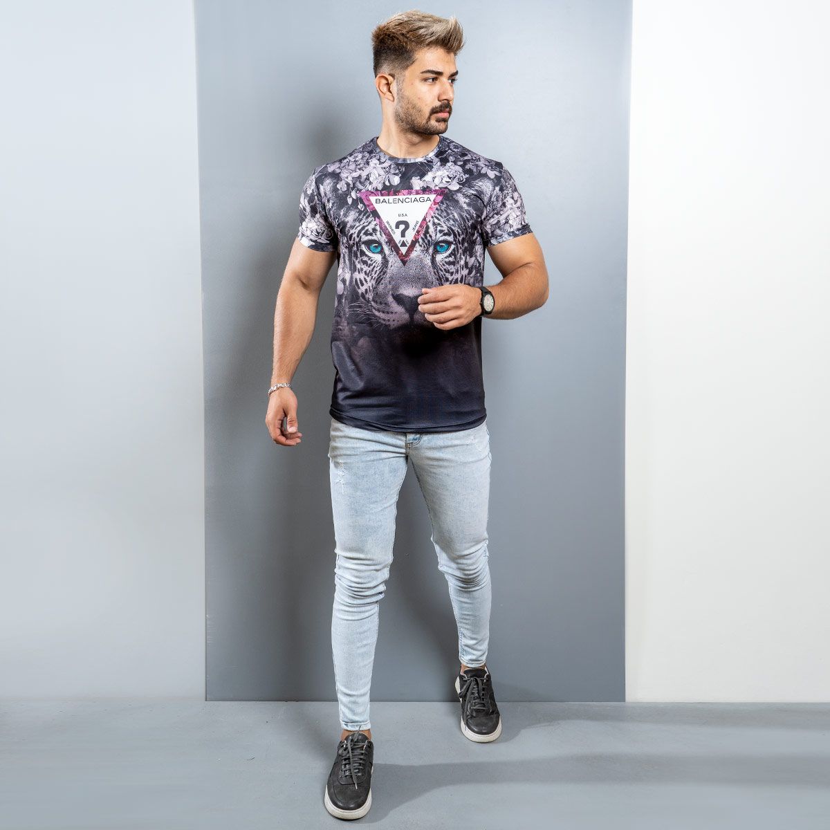 تیشرت مردانه مدل Leopard(T)