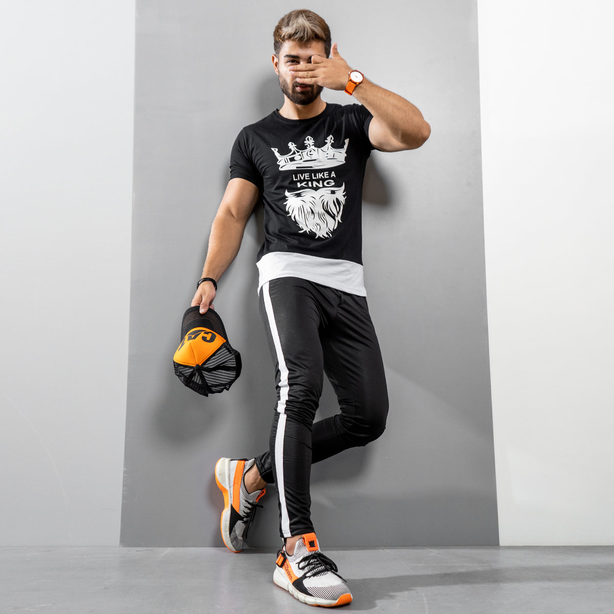 ست تیشرت شلوار king مردانه مدلTeron