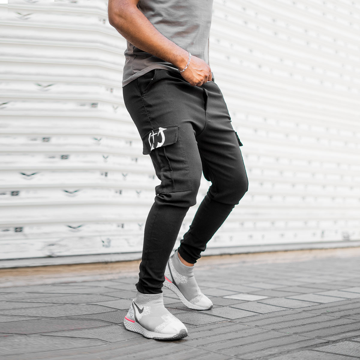 شلوار اسلش مشکی مردانه مدل Rodin