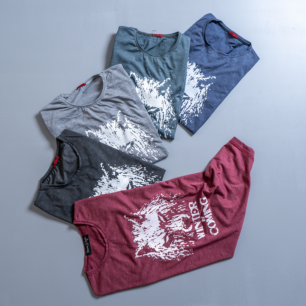 تیشرت مردانه زرشکی مدل Ranker