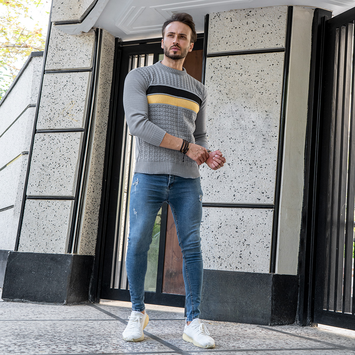 پلیور مردانه یقه گردمدل Ariya